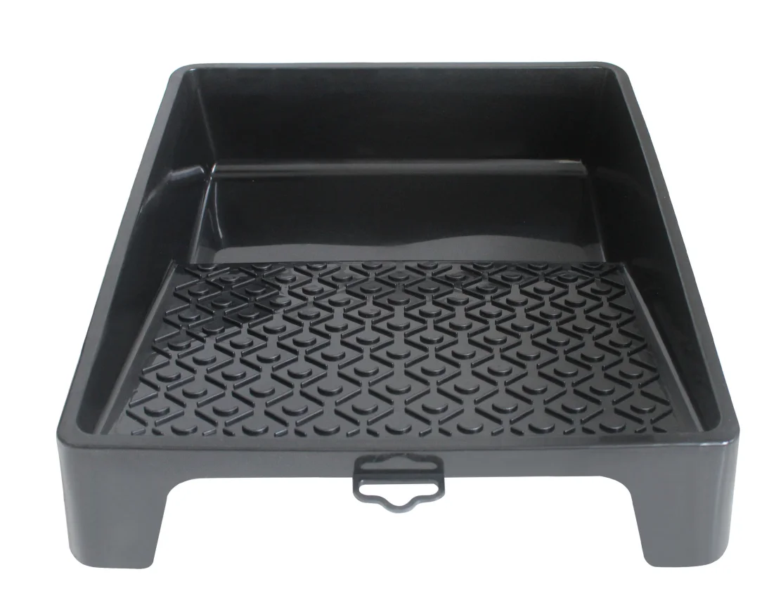 10 inch Paint tray for decorative wall decorative tool with pattern black plastic paint pan roller brushing tool 35*30*7.5cm