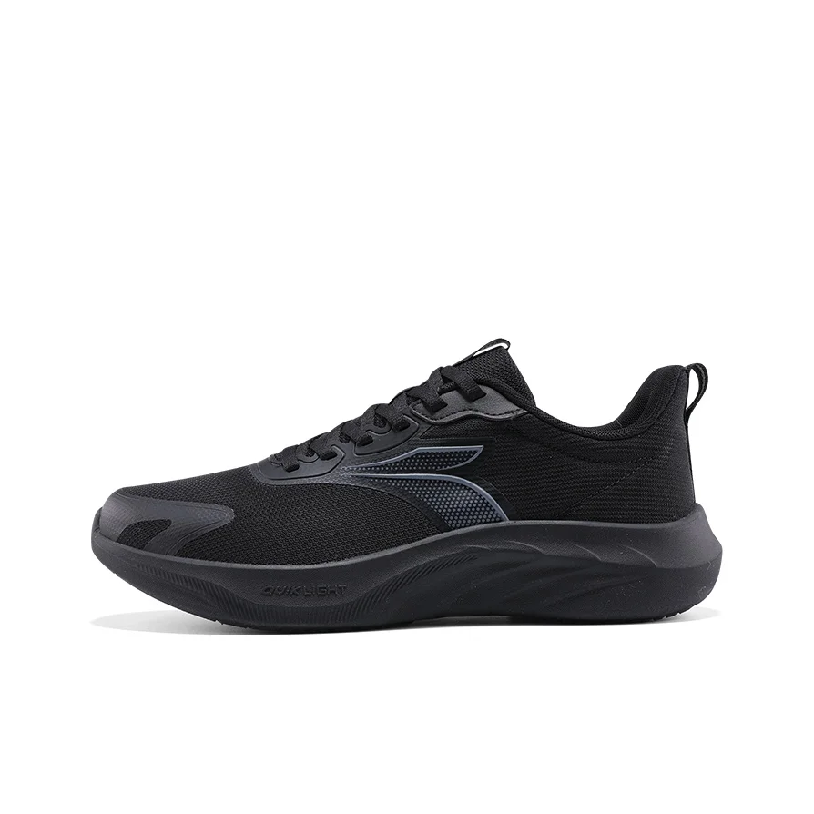 361 Low top Casual Sprint Running Shoes Men's Obsidian Black 672512220F-5