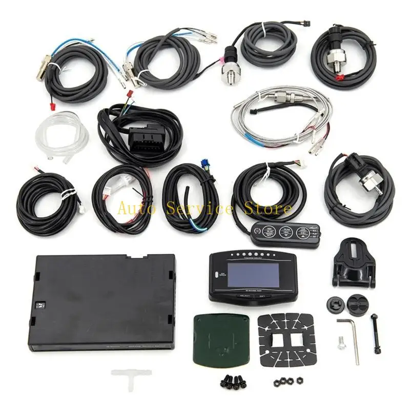 462A All in Vehicle Monitoring System with 8 LED Alerts Diagnosis and 4 Interfaces Modes for 1-10 Cylinder