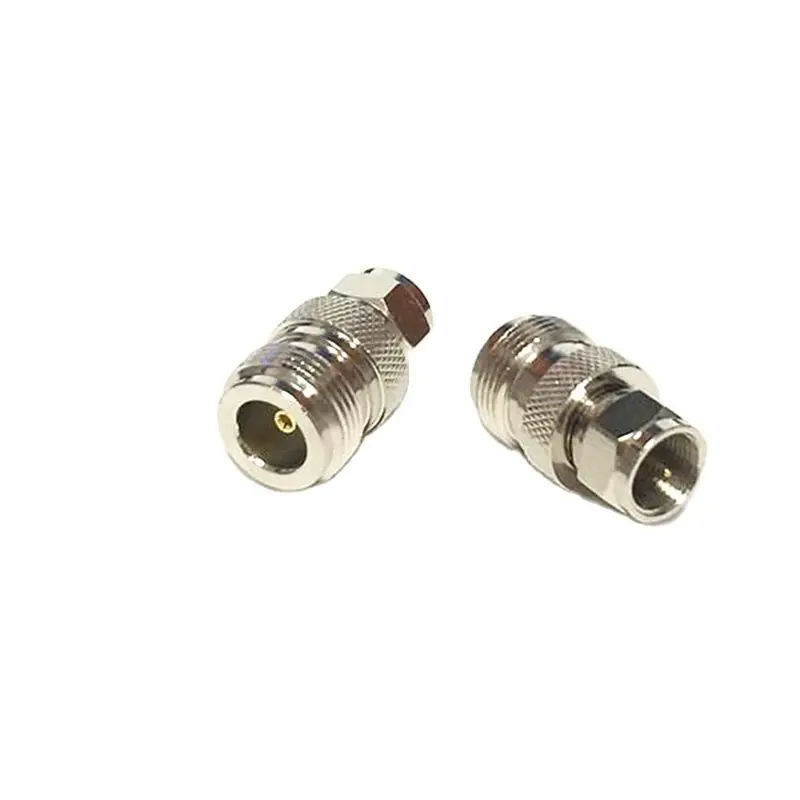 

1pc NEW N Female Jack to F Male Plug RF Coax Adapter Convertor Straight Nickelplated Wholesale