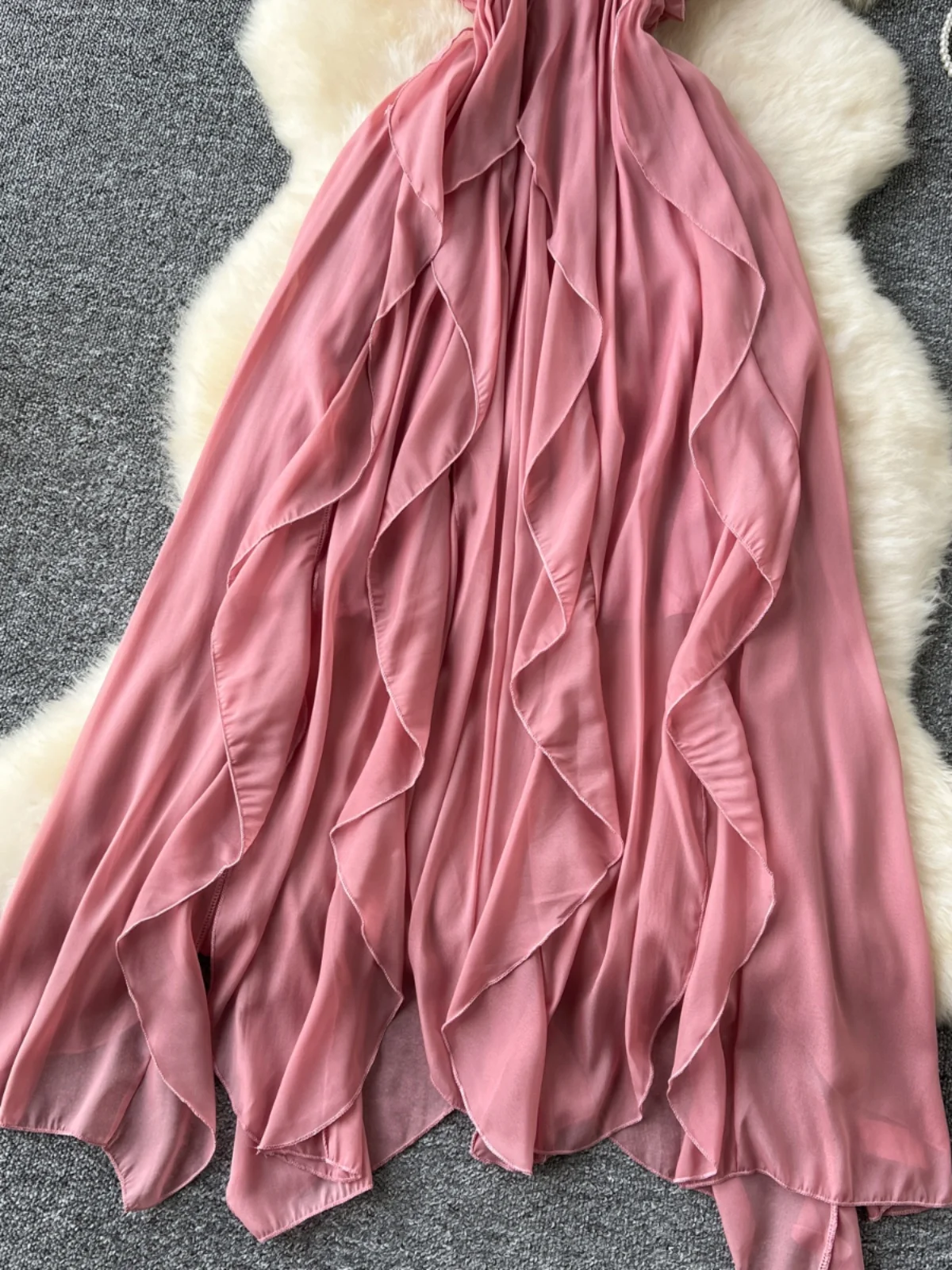 Słodka i pikantna dziewczyna Vaion Dr damska spódnica plażowa seksowna z dekoltem w serek, wysoki stan, koronka, długa spódnica Bal Long Dr