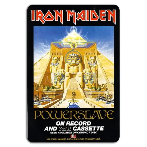 Powerslave Album Werbeposter Metallschild
