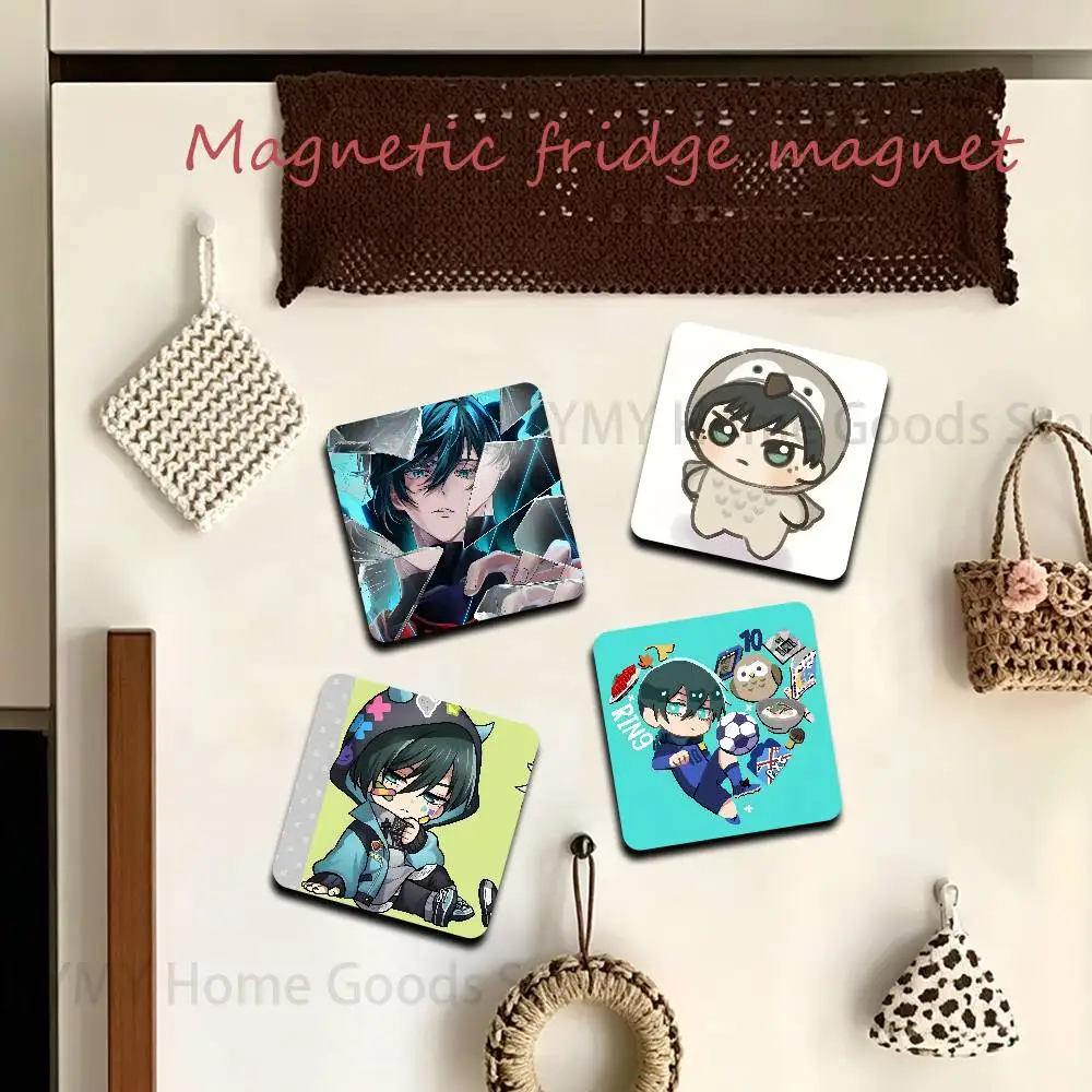 Cute Striker PXG I-Itoshi Rin New PVC Fridge Magnet for Cartoon Refrigerator Decor For Child Magnetic Toy