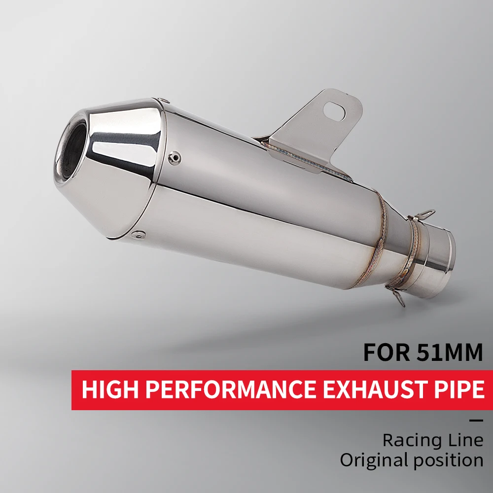 

Universal High Quality Motorcycle Exhaust Muffler for R1 R6 R3 Z1000 Z900 MT-07 MT09 SR11 51mm