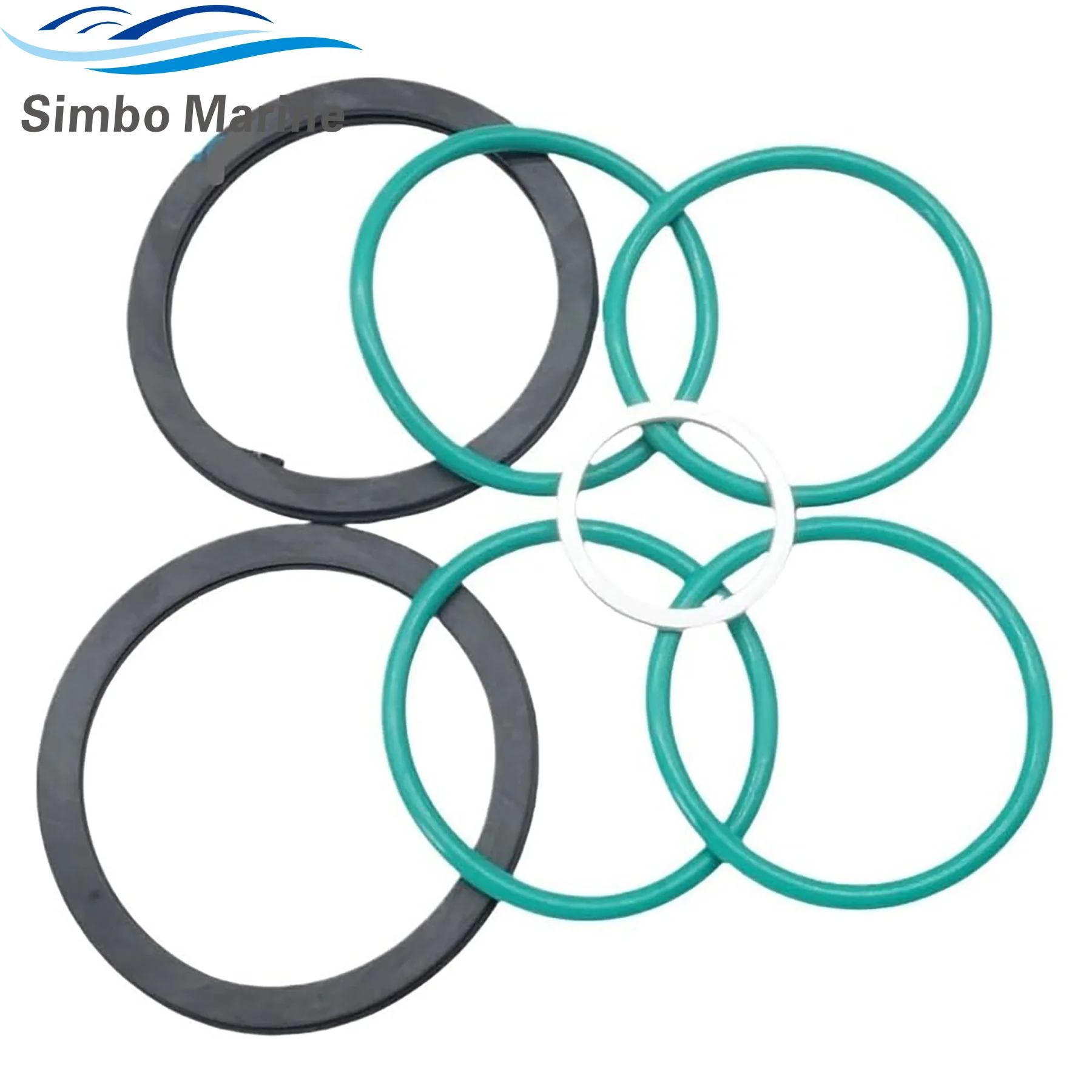 22107 Heat Exchanger Seal Kit Compatible with Volvo Penta AD40B AQAD40 TAMD40 TMD40 Marine Engines Replacement Parts