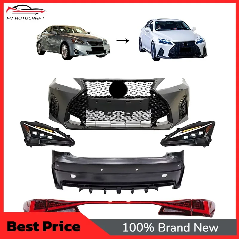 【2026】Factory Wholesale 2021+ Facelift Style Bodykit Fit For Lexus IS 2006-2019 Upgrade Tail Lights Conversion Kit