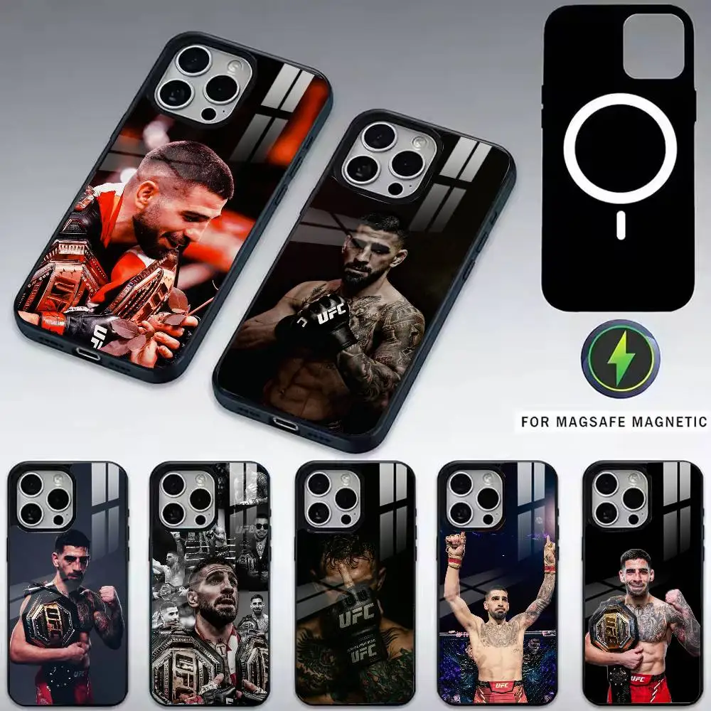 I-Ilia Champion Topuria-t Phone Case For iPhone17,16,15,14,13,12,11 Plus,Pro Magnetic For Magsafe Wireless Charging