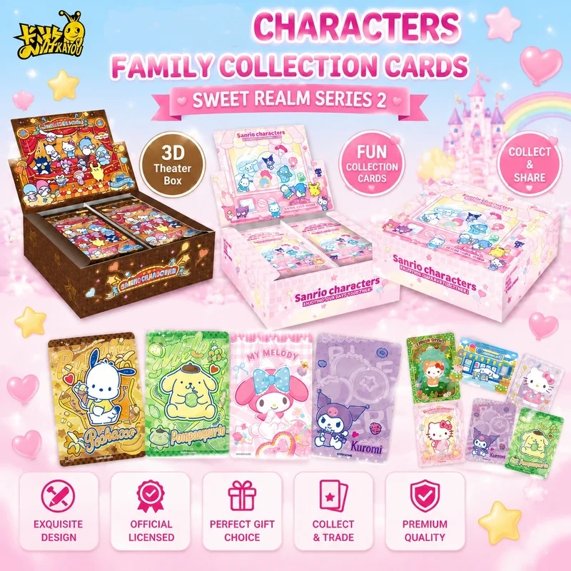 Official Kayou Characters Dreamy Kuromi Kitty Collection Cards Fun Shadow Pack Vol.3 Star Rustle Whisper Collectible Souvenir