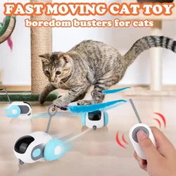 Smart Cat Toy Automatic Moving Remote Controlled Toy Car for Cats Dogs Interactive Playing Training Pet Supplies Fun Cat Toy