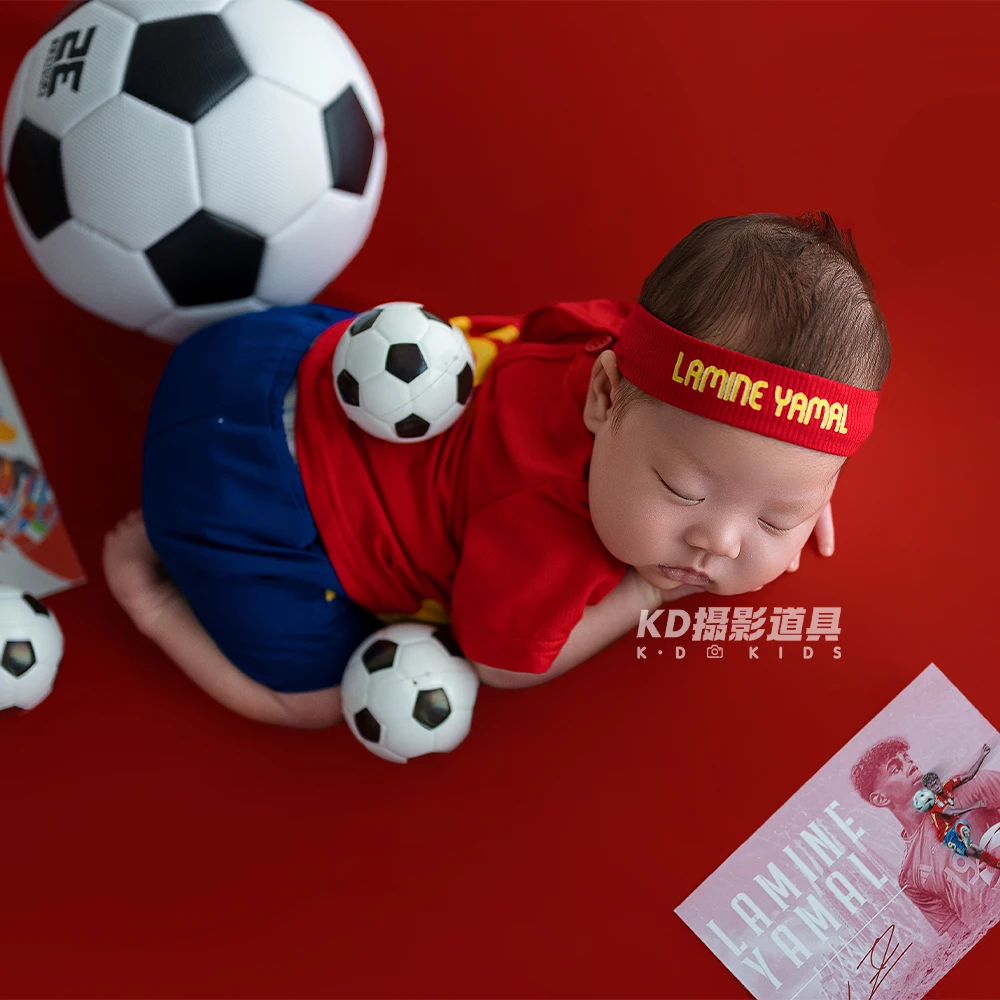 كرة القدم موضوع الوليد التصوير الدعائم مجموعة كرة القدم الطفل جيرسي + عقال كرة القدم الصغيرة صور المشهد ملحق استوديو تبادل لاطلاق النار الدعائم