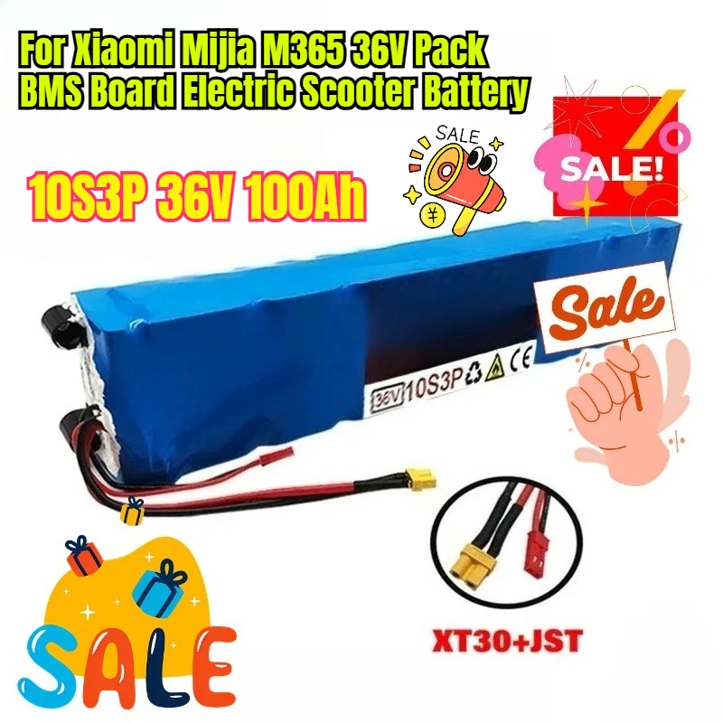 

10S3P 36V 100Ah for Xiaomi Mijia M365 36V Pack BMS Board Electric Scooter Battery