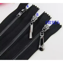 3# 14-90cm gun black teeth open end close end black metal zipper repair kit tailor sewing diy accessoriesss2230