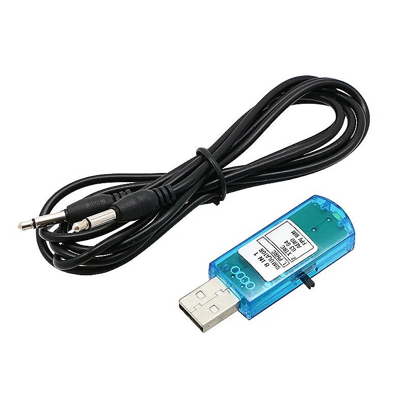 8 in 1 USB 비행 시뮬레이터 컴퓨터 XTR5 FMS G4 FPV 비행기 및 헬리콥터 컨트롤러 모델 항공기 시뮬레이션 도구 FPV