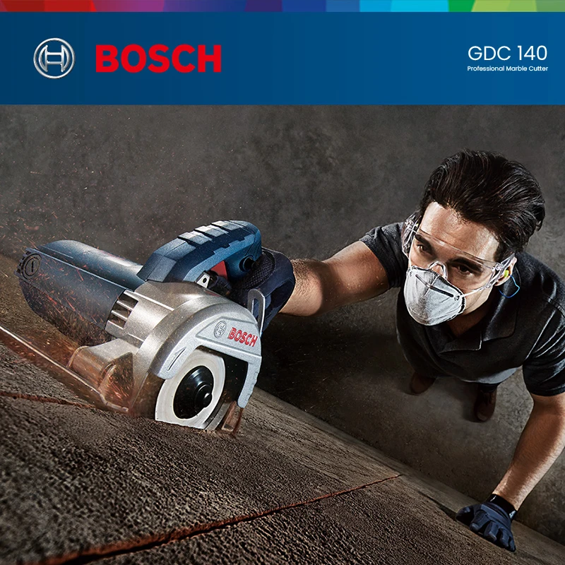 Bosch GDC 140 Marble Cutting Machine 1400W Multifunction Handheld Electric Circular Saw For Tile Concrete Marble Brick wall