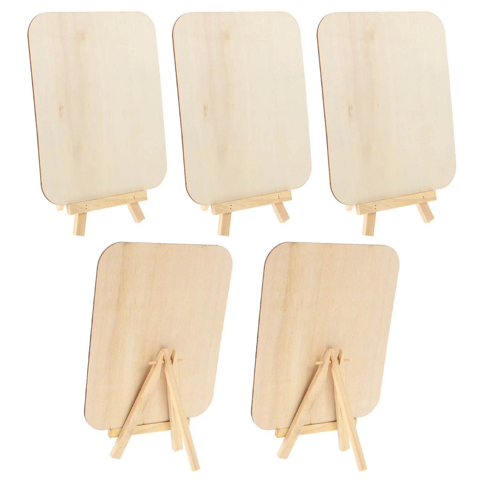 5 مجموعات من لوحات الرسم اليدوية للأطفال من الخشب الطبيعي لوحات الرسم الفارغة للتعرف على الألوان ممارسة الكتابة على الجدران من فئة الفن