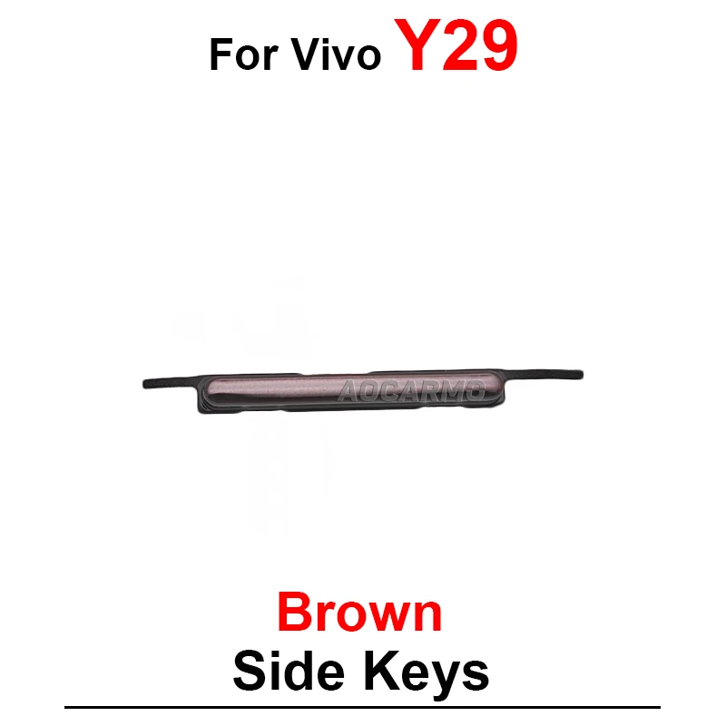 For Vivo V21 4G/5G Y29 Power On OFF Volume Buttons Side Keys Dark Blue BLack Silver Replacement Parts image 4