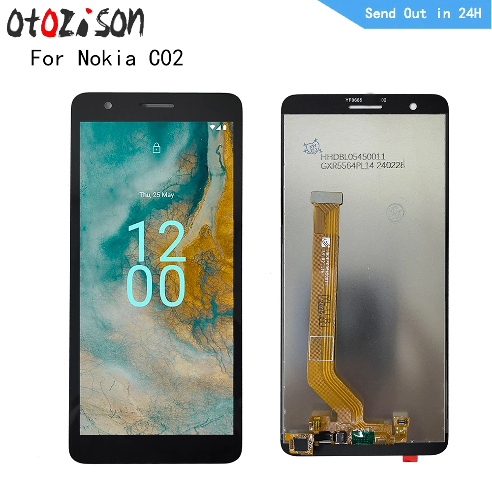 

5.45" IPS Display For Nokia C02 LCD Screen Touch Panel Digitizer WIth Frame Assembly For Nokia C02 Replacement