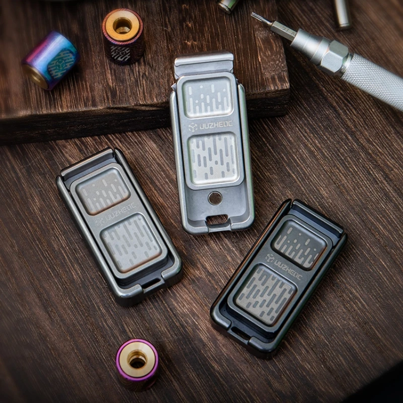 Matrix EDC Pop-up 2.0 Magnetic Linkage Q Elastic Feel Mechanical Metal Fingertip Push Card Decompression Desktop Toy
