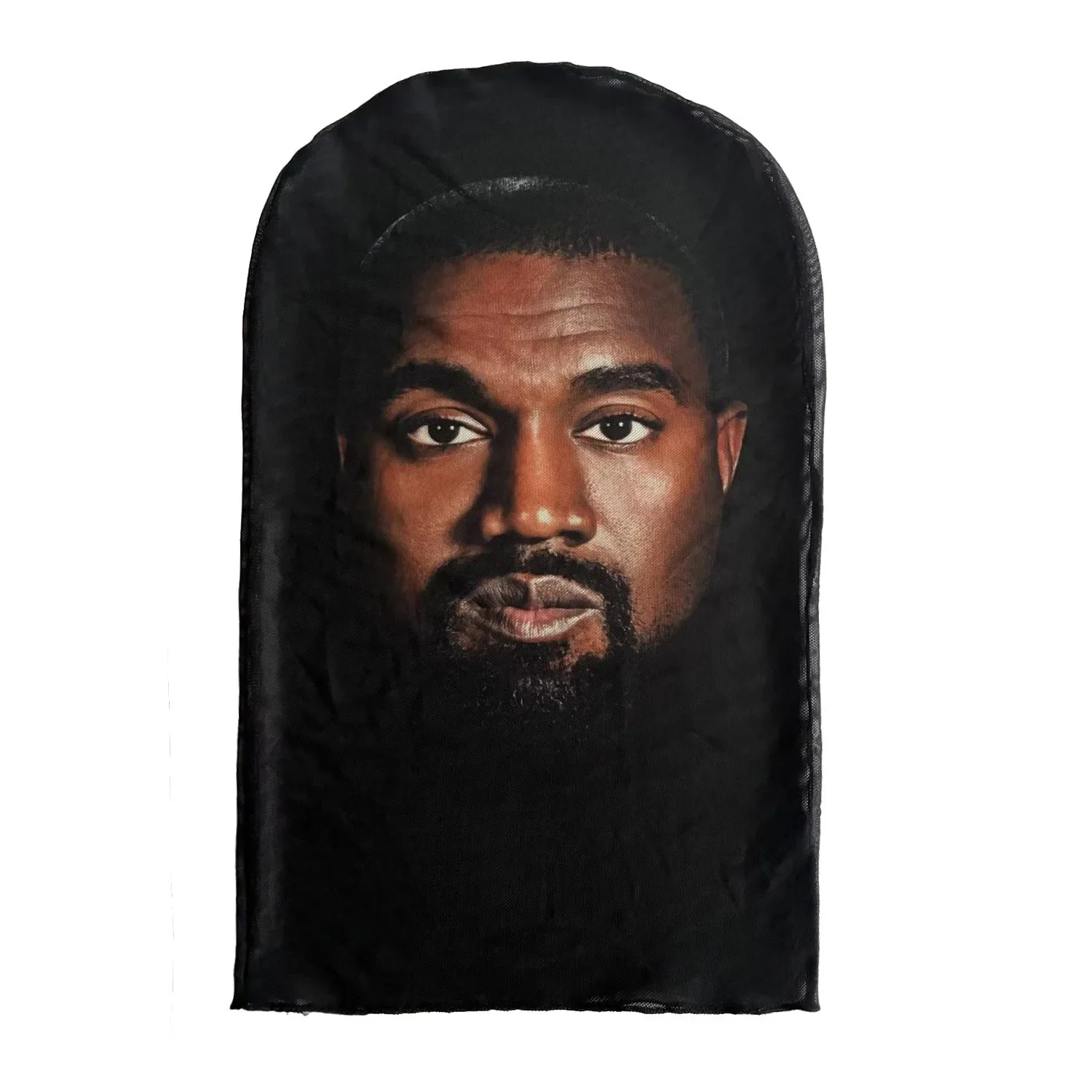 New 3D Printed Kanye Mask Elastic Mesh Full Face Mask for Men Women Cosplay Headwear Hip Hop Fashion Balaclava Hood Hat Headgear image 6