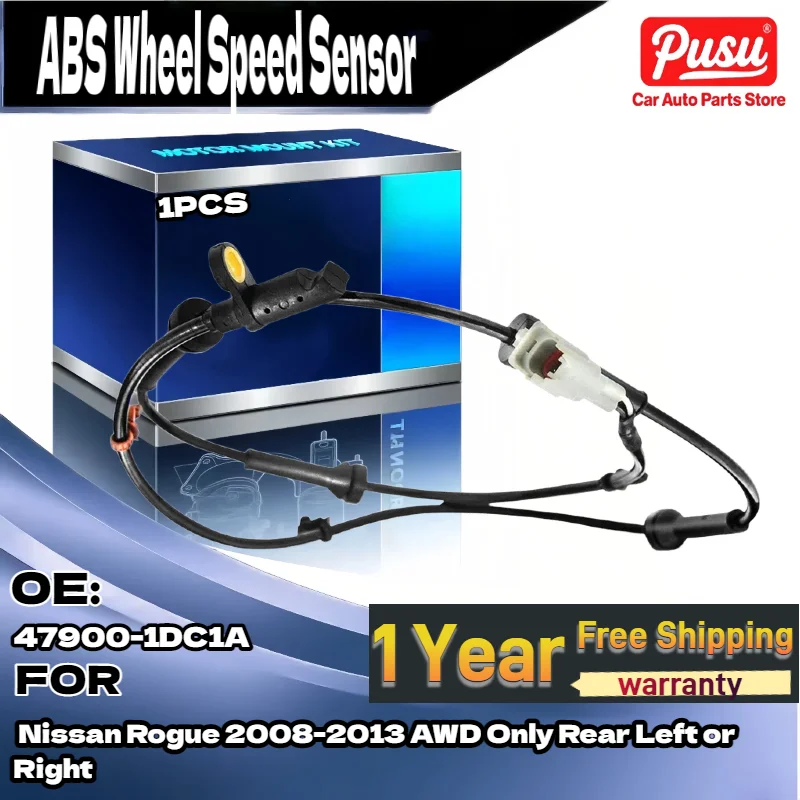 

Для 1x датчик скорости заднего левого или правого колеса ABS для Nissan Rogue 2008-2013 AWD только 47900-1DC1A