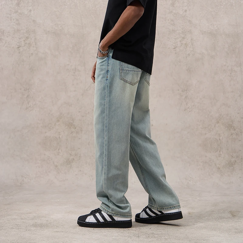 clanfit slim slim verão/primavera desleixado casual solto lyocell jeans vão com tudo