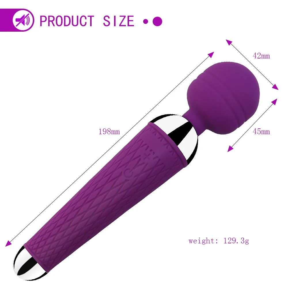 Man nuo 10 Speeds Powerful AV Magic Wand Clitoris Sex Toys for Women G spot Vibrator Massager Adult Sex Product