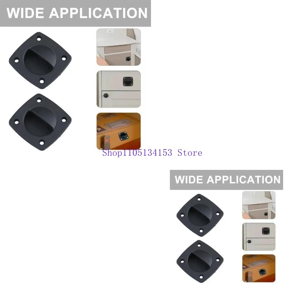 

hg89 Морские люки Выдвижная ручка Эргономичная ручка для лодок из стали с черным покрытием Ручка для морских люков заподлицо для