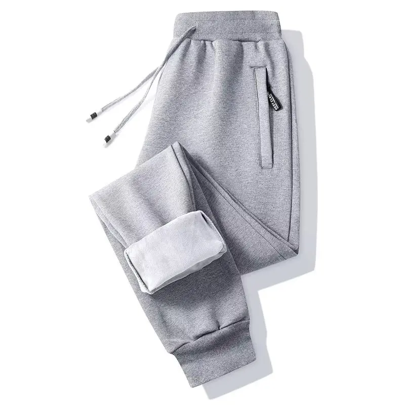 

High Waist Fleece Lined Casual Pants Women's Autumn Winter Straight Leg Pants Sporty Trousers Comfortable Polyester Fiber