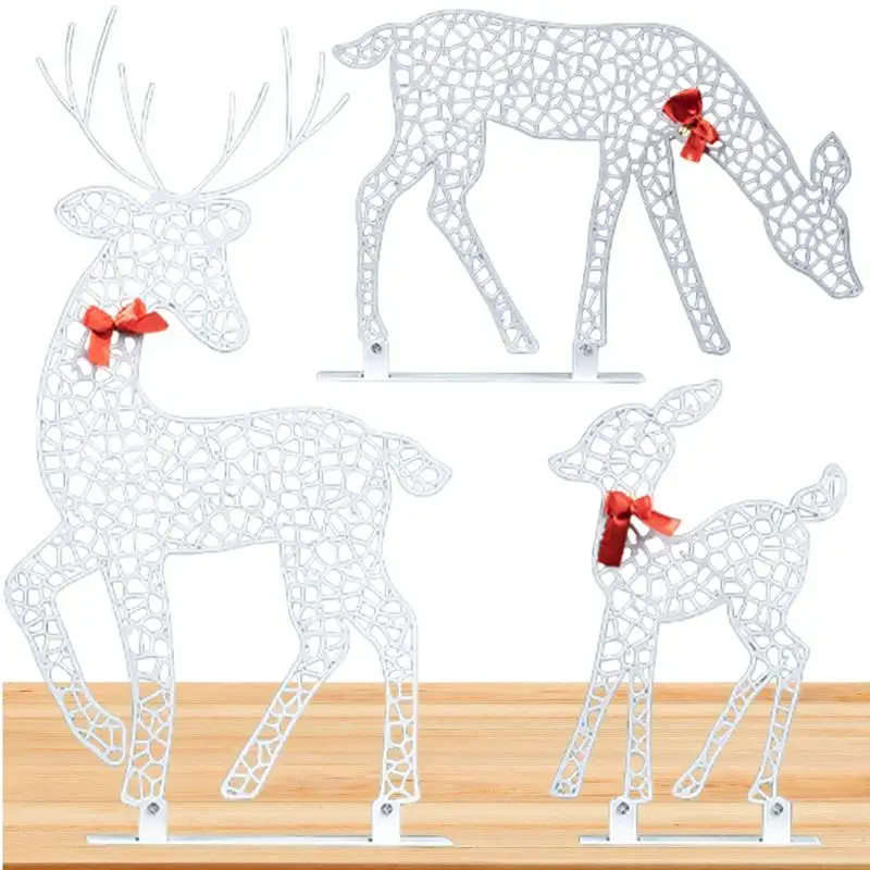 Christmas Deer Light Christmas Glowing Deer Reindeer Yard Light Decorations Outdoor Christmas Reindeer Decorations Creative