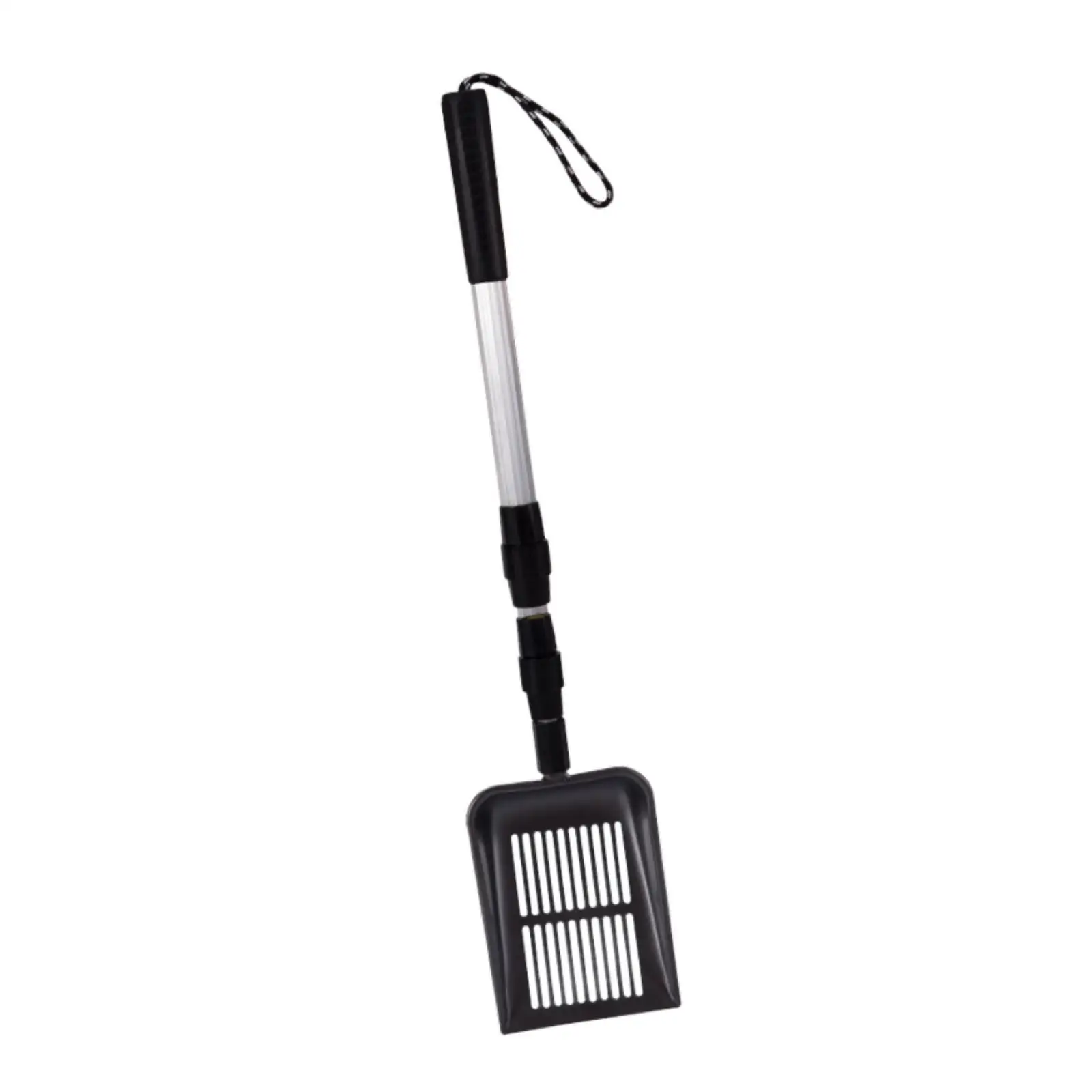 Heavy Duty Beach Shovel Adjustable Sand Scoop Sifter Outdoor Metal Mesh Shovel for Playground and Home Use