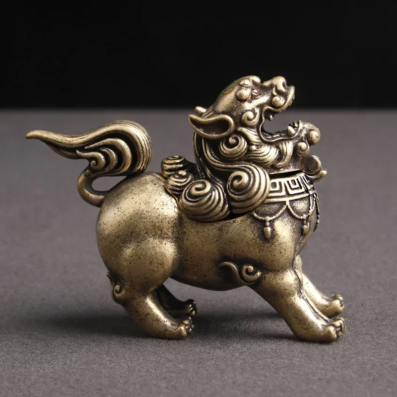 

1pc Vintage Copper Design Style Mini Bronze Incense Burner Craft Home Decors Living Yoga Kung Fu Room Ornaments