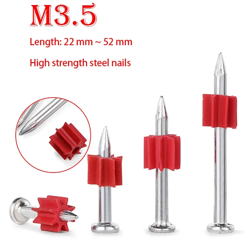 10PCS M3.5 Hard Cement Wall Steel Nails Hardened Advertisement nail Cement Steel Nails Furniture Hardware Nails