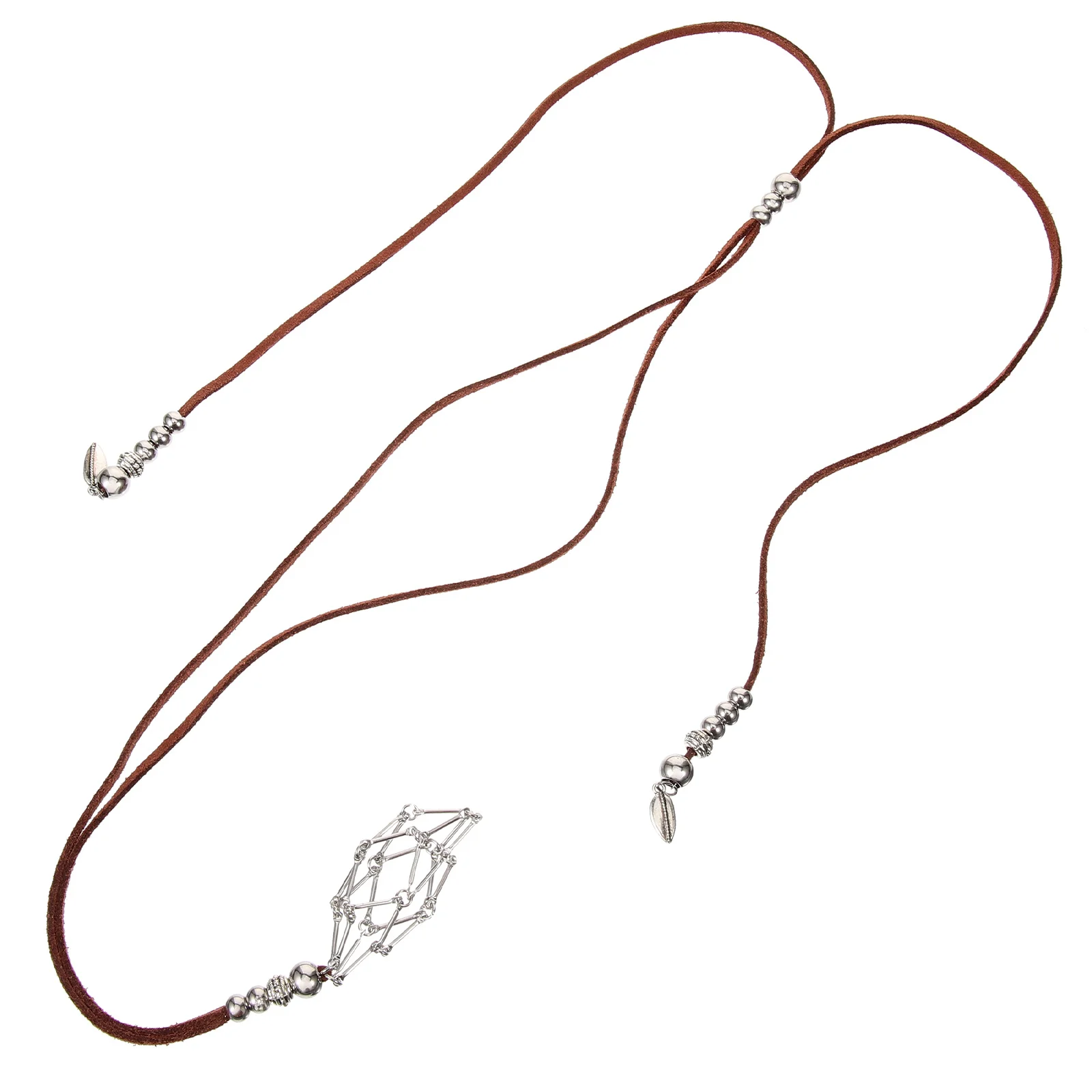 

1pcs Pouch Necklace Diy Stone Holder Adjustable Handmade Pendant Cord Woven Chain For Jewelry Making Craft Accessory