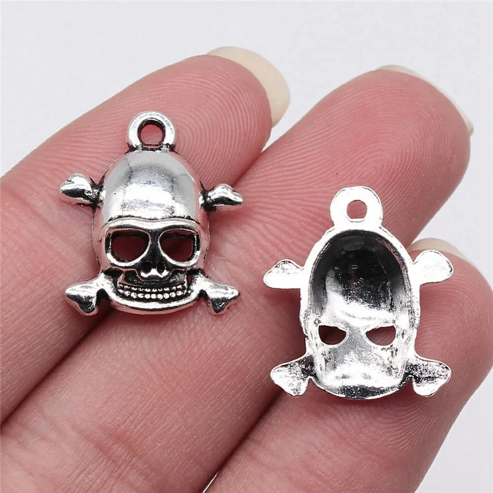 Skeleton Head Charms Pendant Men'S Jewellery Massive Original Making