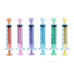 5/10ml Pet Animal Feeding Syringe Syringe Rubber Stopper Disposable Pump Measuring Scale for Small Dog Cat Puppy Kitten Hamster