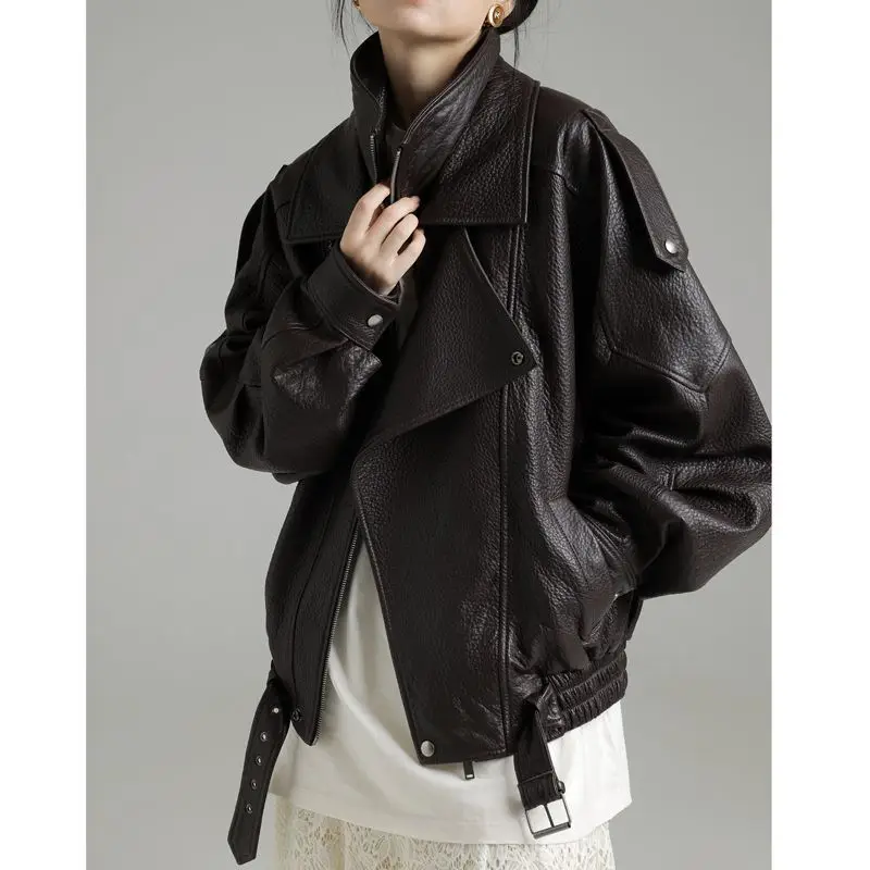 Modelli primavera autunno da uomo e da donna Giacca da motociclista dal design unico e versatile di bell'aspetto