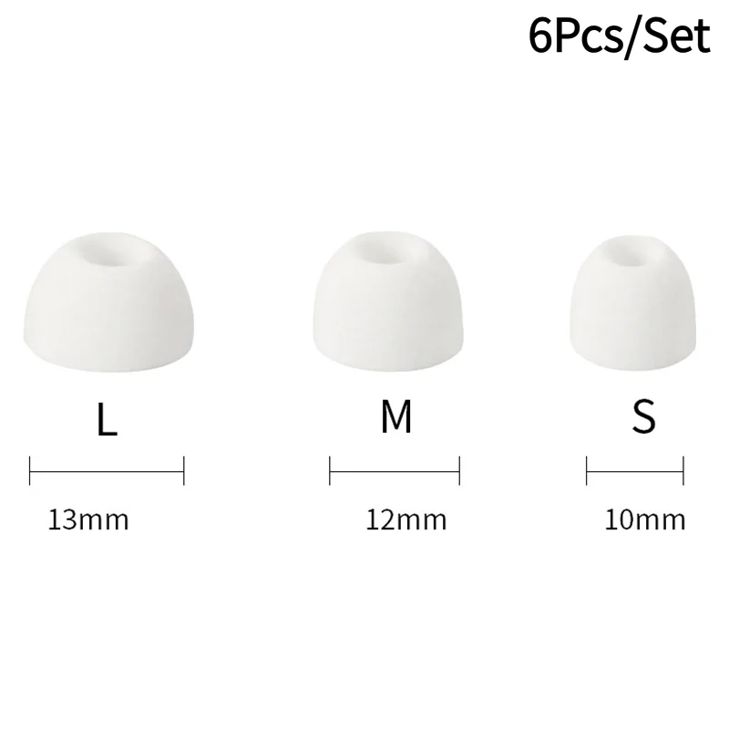 6Pcs/Set For Life P2 P3 A20i TWS Tips Headphones Earplugs 3 Sizes Silicone Ear Tips For Soundcore Liberty 4 NC Earbuds Eartips.