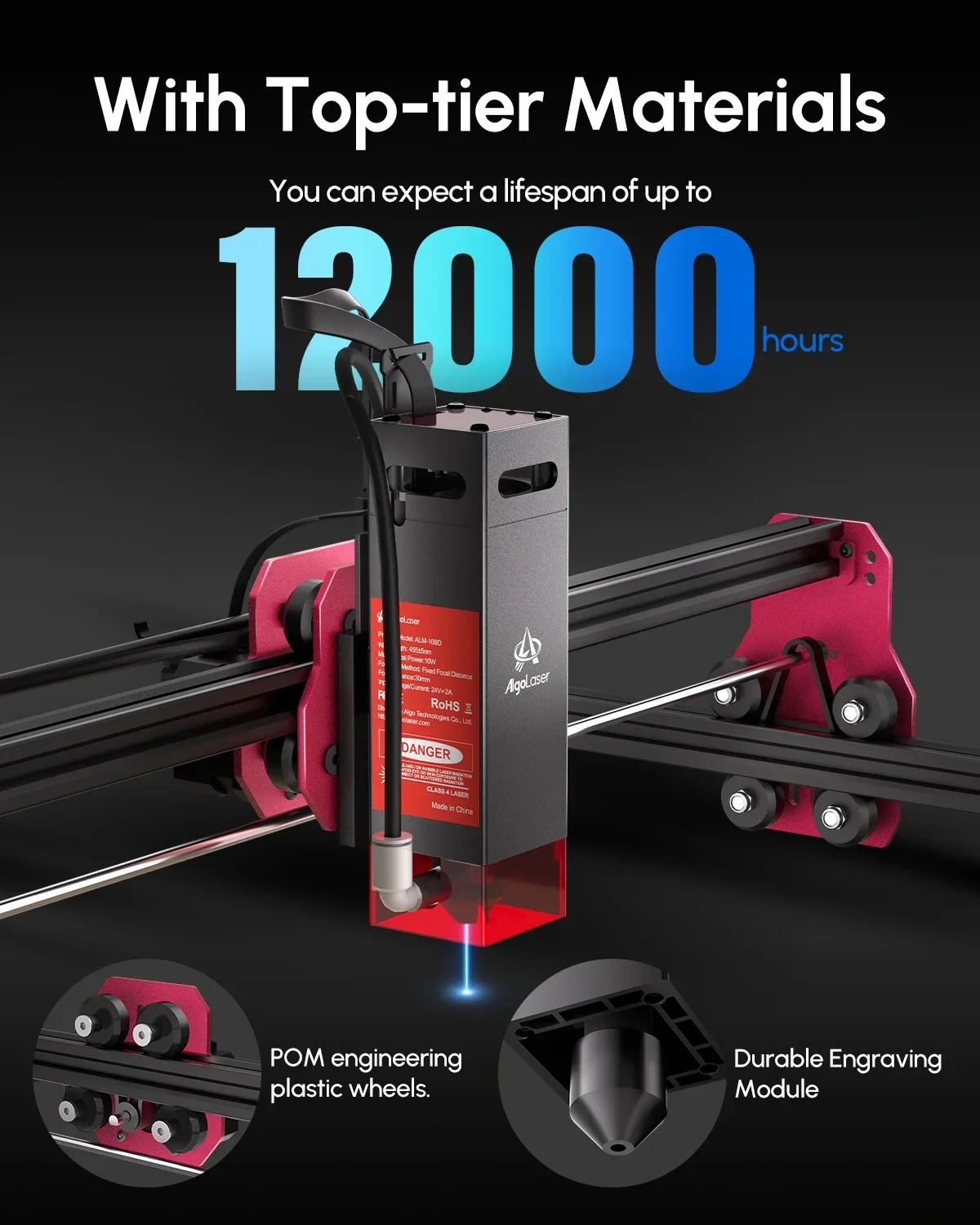 LGUer DIY KIT 144W Krachtige lasergraveerder met roterende rol Wifi Offline CNC-houtbewerkers Graveren Snijmachine