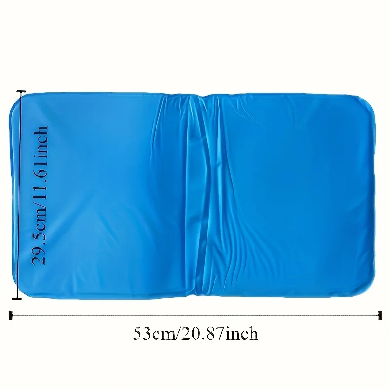 Blue Gel Ice Pack, Portable Muscle Pillow, Summer Cooling Cushion, Hand Washable Fabric Neck Support for Home Bedding, Compact
