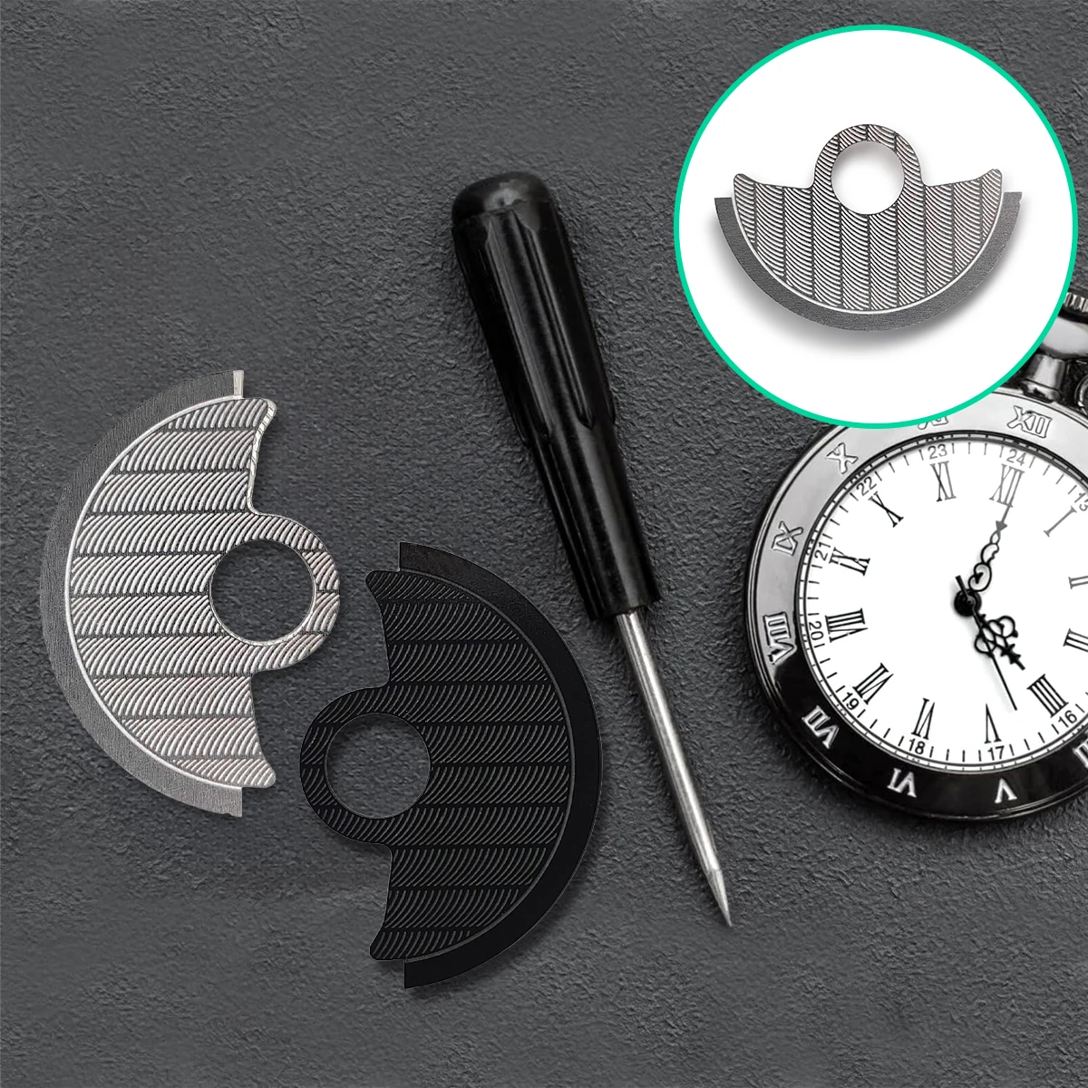 Parche de Metal con Rotor de martillo automático NH35 NH36, compatible con NH34 4R35 4R36 NH35 NH36 NH38 7S, protector de reparación Movt