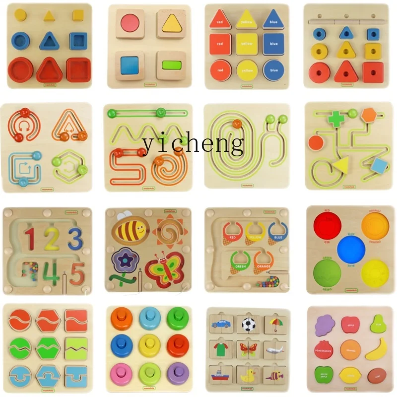 Tqh Kindergarten Board Toy Advanced, lezioni intermedi ed elementari funzionamento del gioco geometria di corrispondenza della forma del pannello