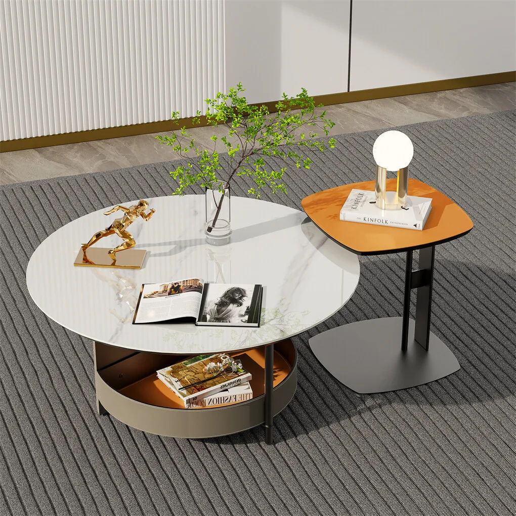 

Верхний журнальный столик, седло, кожаная полка, акцентный столик