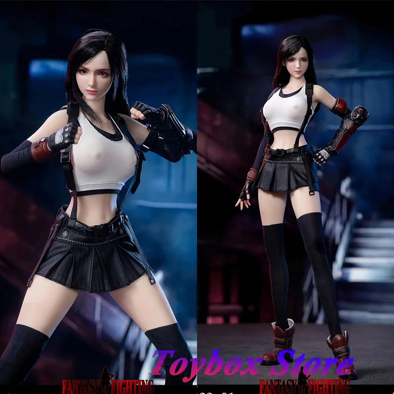 

ASTOYS AS2023-01 1/6 Fighting Goddess Tifa Girl Action Figure Fantasy Cosplay Game Beauty Female 12" Soldier Model Gift