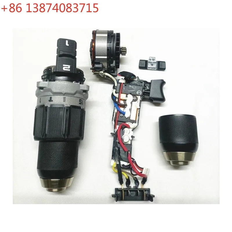 DCD800 DCD805, brushless lithium electric drill gearbox motor switch, shell chuck accessories
