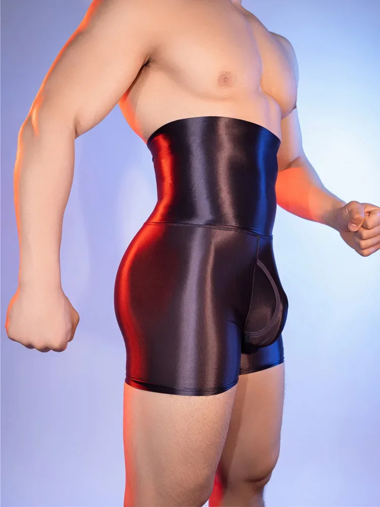 Mens Gymnastics Swim sports underwear Shorts waist-protecting Elastic Waistband Leggings Swimwear Workout Sports Bottoms Panties