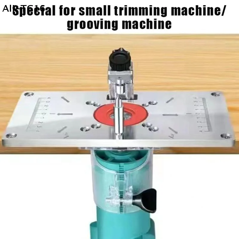 

【Ay】Aluminium Router Table Insert Plate Table For Woodworking Benches Router Plate Wood Tools Milling Trimming Machine Rings