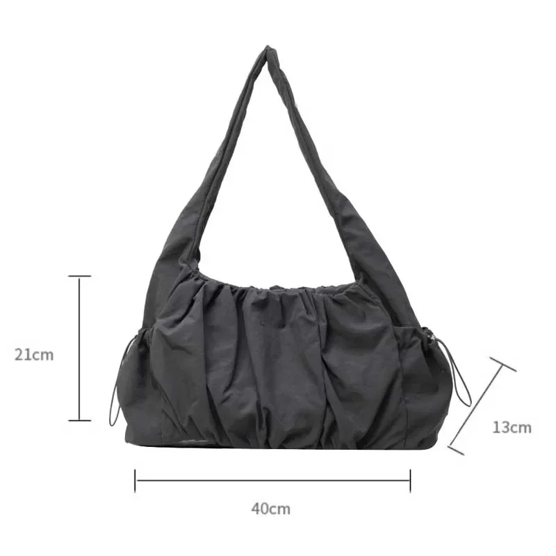 Nylon Stoff Tasche Frauen Einkaufstasche große Kapazität Sommer neue All-Match-Ins One-Shoulder College Student Klasse Tasche Lady Handtasche