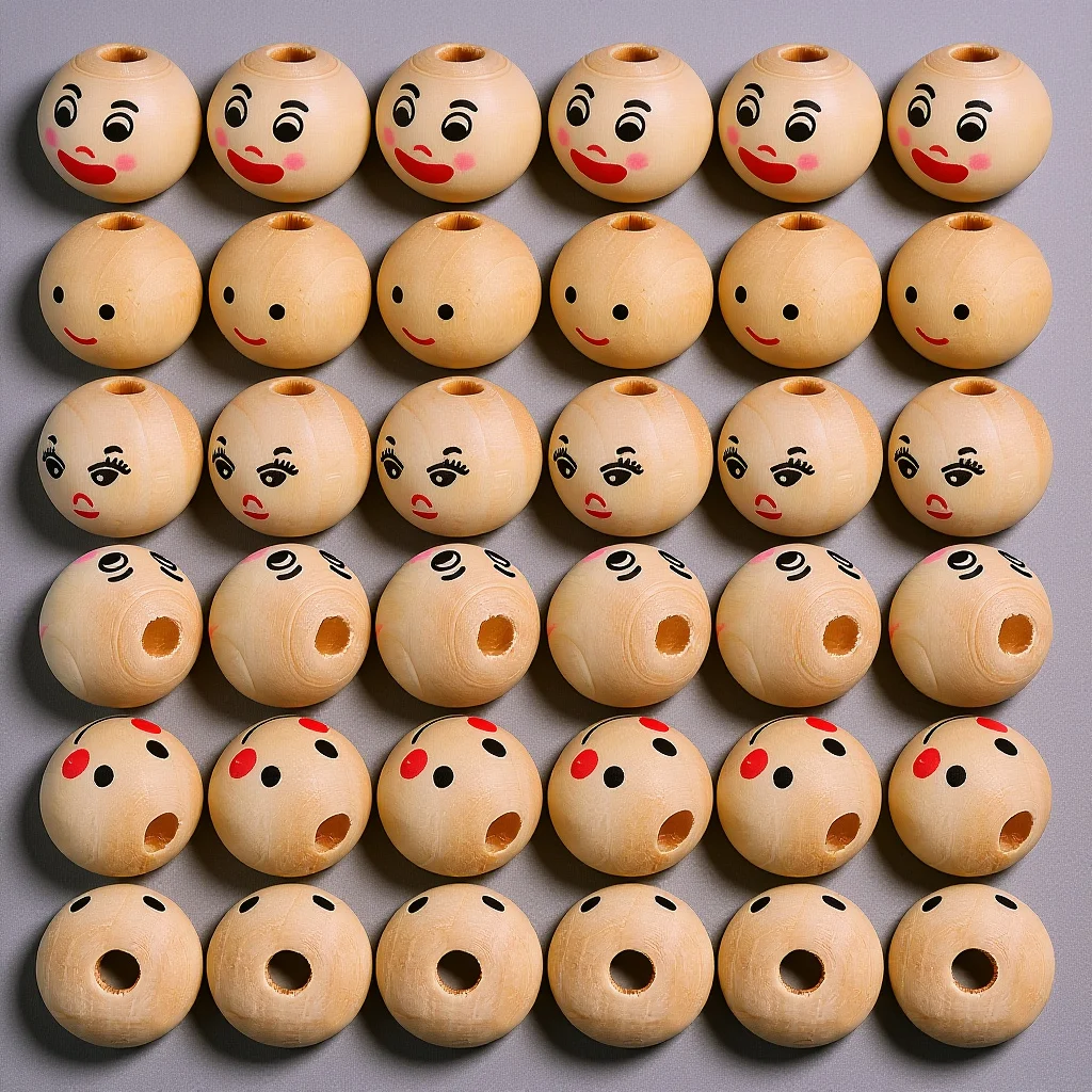 

100pcs Wooden Beads for Crafts Bulk Loose Spacer Beads Natural Wood Bead DIY Jewelry Making Handmade Decorative Craft Supplies