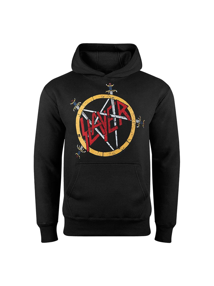 

Мужская толстовка с капюшоном свободного покроя Metal Ro Star в американском ретро-стиле, осенний сезон, цифровая прямая печать с пятиконечной звездой...