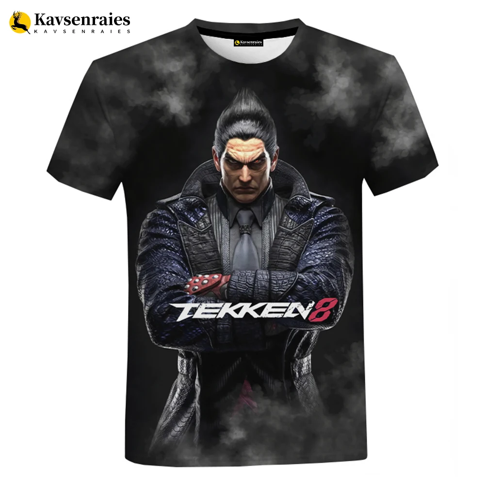 2023 nowych moda gry Tekken 8 drukowane 3D T-shirt mężczyźni kobiety dzieci letnie ubrania Streetwear w stylu Casual ponadgabarytowych T Shirt